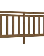 vidaXL Čelo postele medově hnědé 206 x 4 x 100 cm masivní borovice