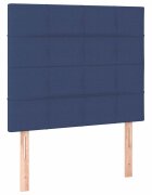 vidaXL Čelo postele modré 100x5x118/128 cm látkové