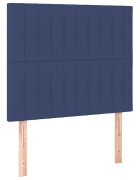 vidaXL Čelo postele modré 100x5x118/128 cm látkové