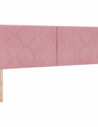 vidaXL Čelo postele Růžová 144 cm samet