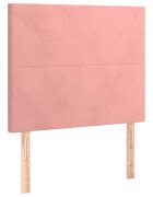 vidaXL Čelo postele růžové 100x5x118/128 cm sametové