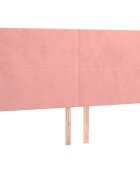 vidaXL Čelo postele růžové 180x5x118/128 cm sametové