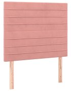 vidaXL Čelo postele růžové 90x5x118/128 cm sametové
