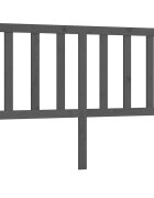 vidaXL Čelo postele šedé 126 x 4 x 100 cm masivní borovice