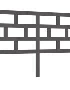 vidaXL Čelo postele šedé 166 x 4 x 100 cm masivní borovice