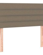 vidaXL Čelo postele taupe 80 x 5 x 78/88 cm textil