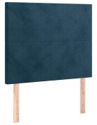 vidaXL Čelo postele tmavě modré 80x5x118/128 cm sametové