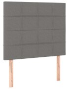 vidaXL Čelo postele tmavě šedé 100x5x118/128 cm látkové