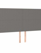 vidaXL Čelo postele tmavě šedé 180x5x118/128 cm látkové