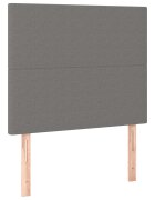 vidaXL Čelo postele tmavě šedé 80x5x118/128 cm látkové