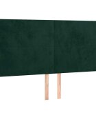 vidaXL Čelo postele tmavě zelené 180x5x118/128 cm sametové