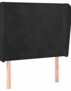 vidaXL Čelo postele typu ušák černé 103x23x118/128 cm samet