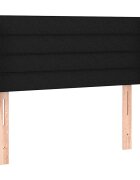 vidaXL Čelo postele typu ušák černé 93x16x78/88 cm textil