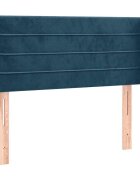 vidaXL Čelo postele typu ušák tmavě modrá 93x16x78/88 cm samet