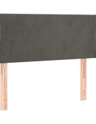 vidaXL Čelo postele typu ušák tmavě šedé 103x23x78/88 cm samet