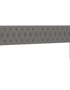 vidaXL Čelo postele typu ušák tmavě šedé 183x16x78/88 cm textil