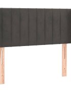 vidaXL Čelo postele typu ušák tmavě šedé 93x16x78/88 cm samet