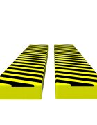 vidaXL Chrániče rohů 2 ks žlutočerné 6 x 2 x 1015 cm PU