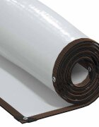 vidaXL Čirá plachta s oky 4x12 m polyethylen