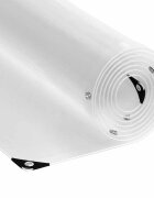 vidaXL Čirá plachta s oky 5x10 m PVC