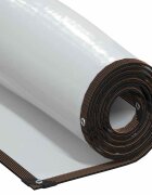 vidaXL Čirá plachta s oky 5x12 m polyethylen
