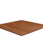 vidaXL Čtvercová stolní deska tmavě hnědá 80x80x15 cm ošetřený dub