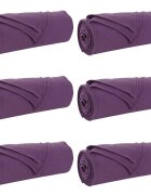 vidaXL Dekorační deky 6 ks Fialová 270 x 240 cm 544 kg Fleece