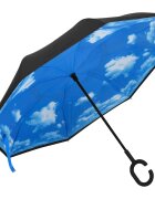 vidaXL Deštník s rukojetí ve tvaru C černý 108 cm