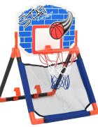 vidaXL Dětská multifunkční basketbalová hrací sada na zem i na dveře