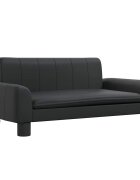 vidaXL Dětská pohovka černá 70 x 45 x 30 cm umělá kůže