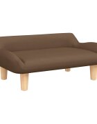 vidaXL Dětská pohovka hnědá 70 x 40 x 24 cm textil