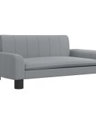 vidaXL Dětská pohovka světle šedá 70 x 45 x 30 cm textil