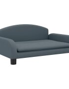 vidaXL Dětská pohovka tmavě šedá 70 x 45 x 30 cm textil