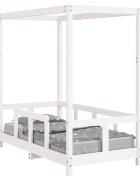 vidaXL Dětská postel bílá 70 x 140 cm masivní borové dřevo