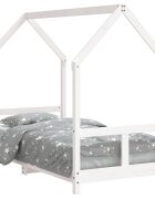 vidaXL Dětská postel bílá 80 x 160 cm masivní borové dřevo