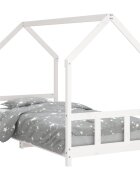 vidaXL Dětská postel bílá 90 x 190 cm masivní borové dřevo