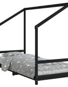 vidaXL Dětská postel černá 80 x 200 cm masivní borové dřevo