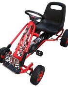 vidaXL Dětská šlapací motokára červená