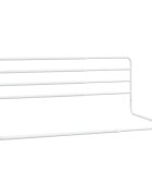 vidaXL Dětská zábrana k postýlce bílá (76–137) x 55 cm železo