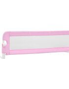 vidaXL Dětská zábrana k postýlce růžová 120 x 42 cm polyester