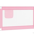 vidaXL Dětská zábrana k postýlce růžová 90 x 25 cm textil