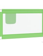 vidaXL Dětská zábrana k postýlce zelená 100 x 25 cm textil