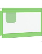 vidaXL Dětská zábrana k postýlce zelená 90 x 25 cm textil