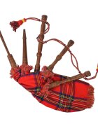 vidaXL Dětské skotské dudy horalské červený tartan Royal Steward