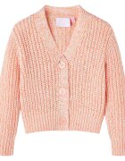 vidaXL Dětský pletený cardigan mix růžové 116