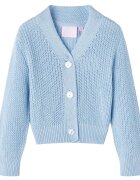 vidaXL Dětský pletený cardigan modrý 116