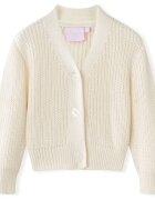 vidaXL Dětský pletený cardigan sněhově bílý 92