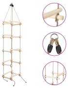 vidaXL Dětský provazový žebřík 200 cm dřevo