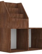 vidaXL Dětský regál na časopisy hnědý dub 71 x 30 x 785 cm kompozit