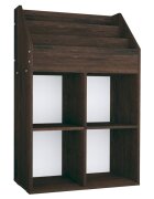 vidaXL Dětský regál na časopisy kouřový dub 71 x 30 x 114 cm kompozit